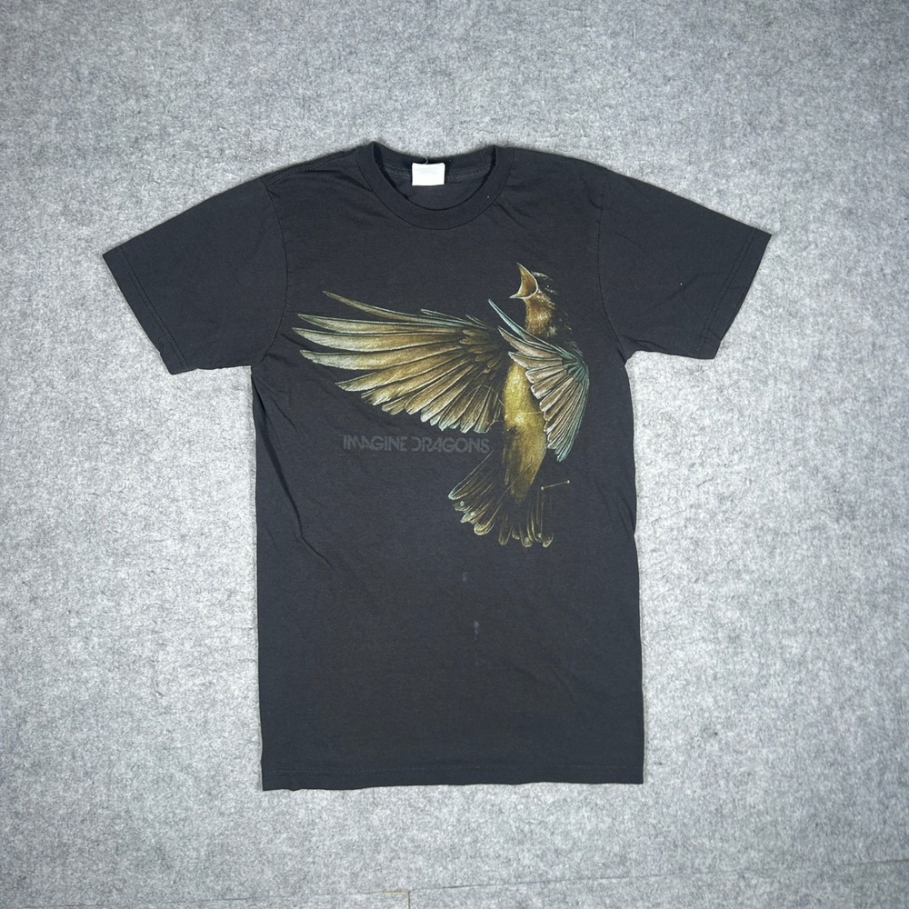 Imagine Dragons T-Shirt Mens Small Black Bird Graphic Rock Band Concert Tour Tee